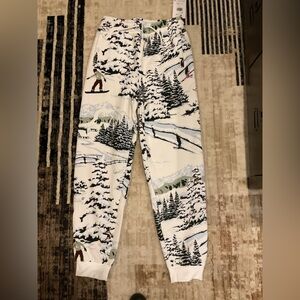 Jordan Holiday Nike White and Black Ski Jogger Pants